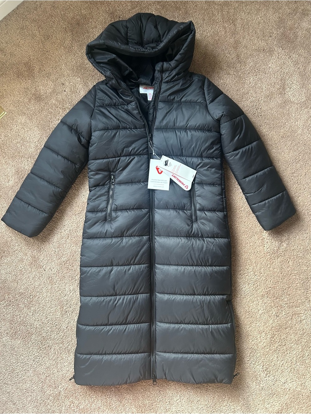 Joe fresh black long winter coat
